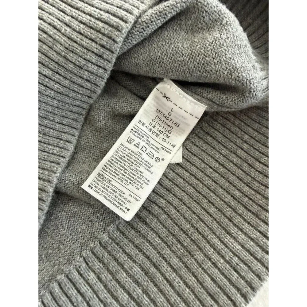 Gap Kids Star Wars Millennium Falcon Gray Intarsia Knit Pullover Sweater Size L